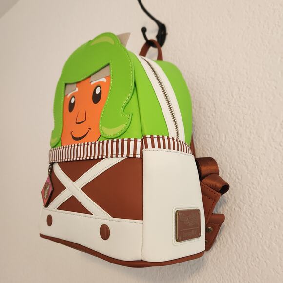 Loungefly Willy Wonka & Chocolate Factory Oompa Loompa Hardtag Mini Backpack NWT main image 6